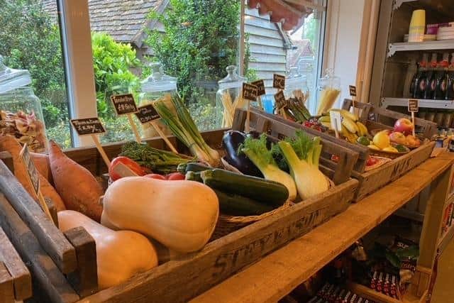 Fresh vegetables on sale at the Swanbourne Stores