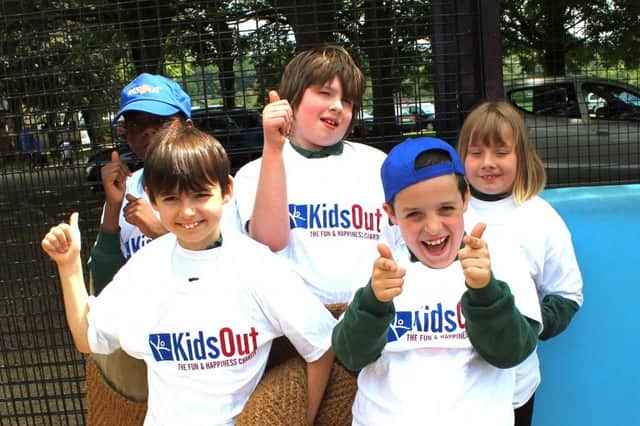 The charity Kidsout organises free fun days for disadvantaged children and their families.