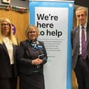 MP Andrew Selous was delighted to be at the launch of the new Barclays Local at Leighton Buzzard Library Theatre