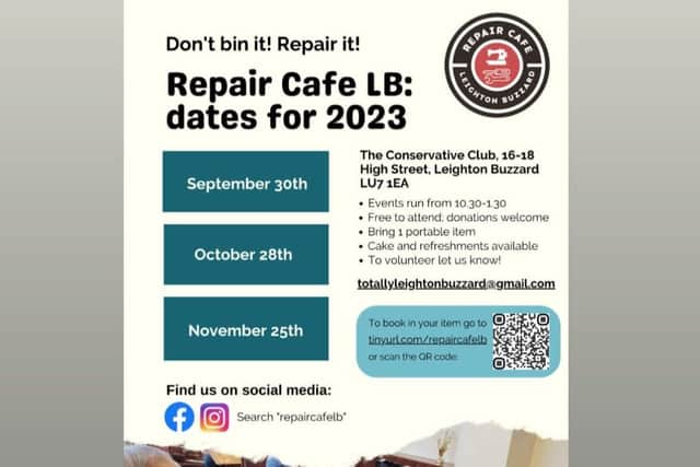 Repair Cafe Leighton Buzzard autumn dates 2023