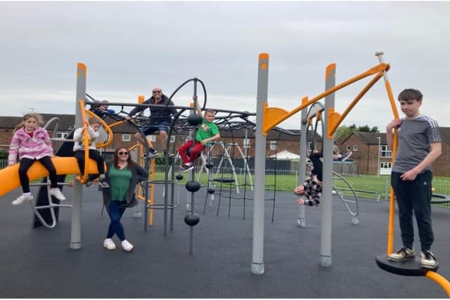The new play park at Meadow Way has been a huge hit with families