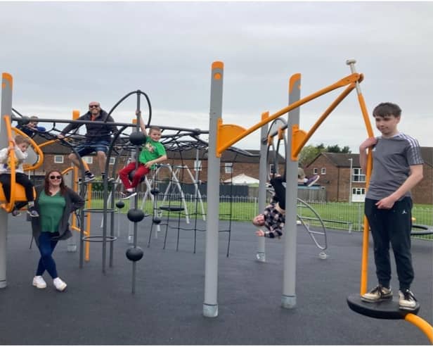 The new play park at Meadow Way has been a huge hit with families