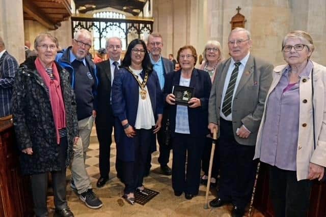 LBVPT members receiving the Community Volunteer Award from Leighton-Linslade Town Council. Image: June Essex