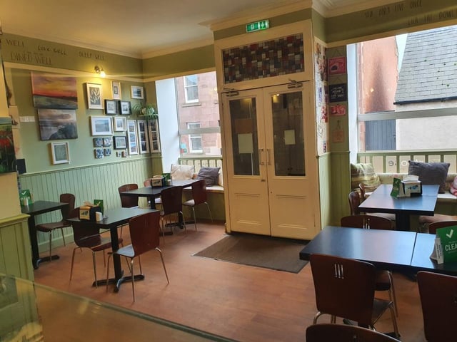 Cafe seating area.