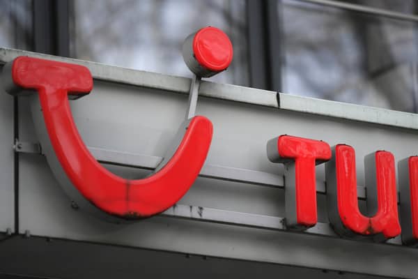 TUI logo (Photo by INA FASSBENDER/AFP via Getty Images)