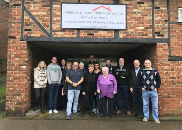 Leighton Linslade Homeless Shelter visited by Andrew Selous MP