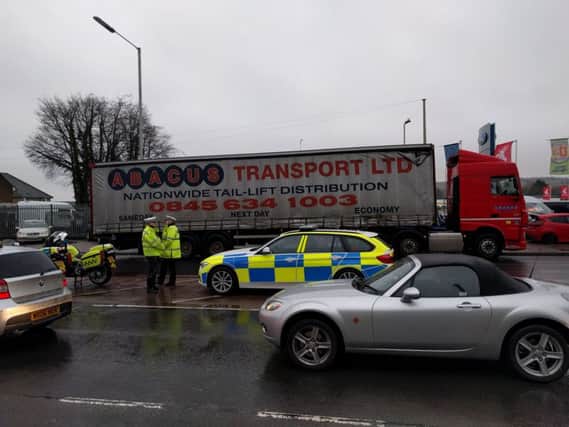 Council and Police enforce the 7.5 tonne weight restriction for HGVs