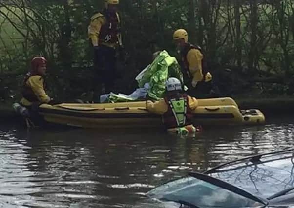 The canal incident. Photo: Bucks Fire and Rescue
