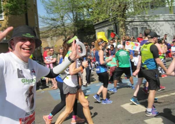 Andy completed the London Marathon in memory of his sister