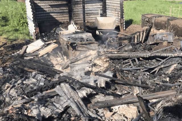 A shed at Totternhoe Allotments was set on fire on Monday, May 7