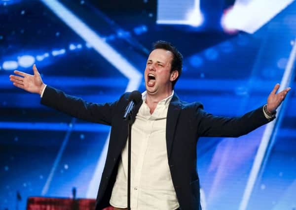 Ronan Busfield on Britain's Got Talent.. ITV PICTURES