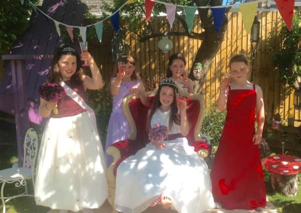 Carnival Queen Ella Pryer, Princess Poppy Naish and attendants Kayleigh Dixson and Charlotte Moran