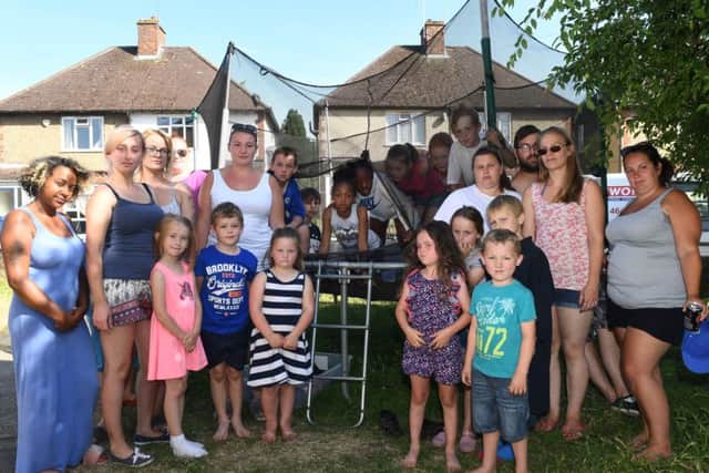 Plum Tree Lane residents upset at the council stance on play equipment... Photo:Jane Russell