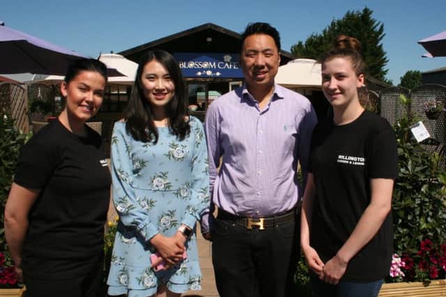 TEAM BUILDING: New Willington owners Ken and SeSe Chen with staff  members Jade Pickering (left) and Gemma Spavins (right).