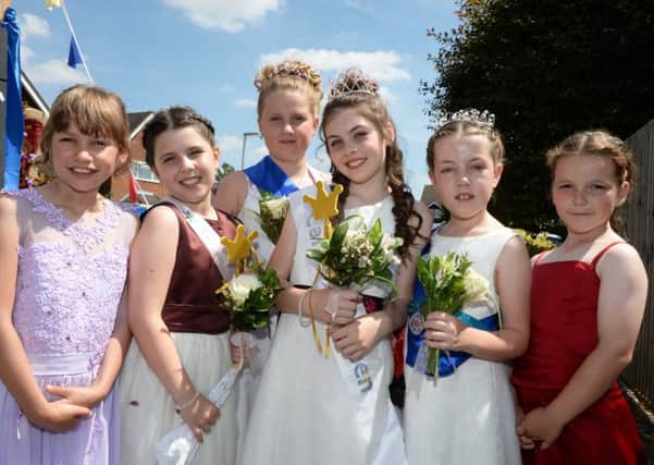 Carnival Queen, Princess and the attendants at St Mary's Village Carnival. Photo by June Essex.