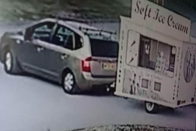 CCTV image released after an ice cream trailer was stolen in Edlesborough
