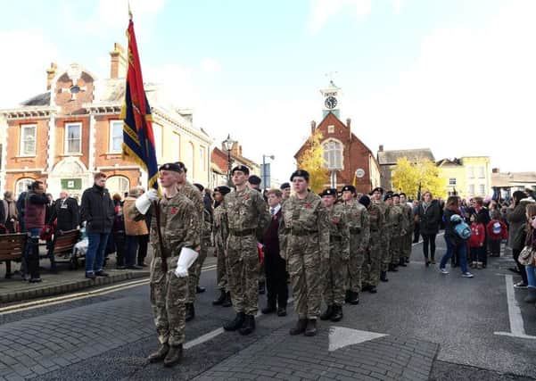 Remembrance Sunday, Leighton Buzzard, 2017. Credit: Jane Russell.