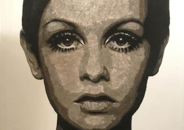 Picture of Twiggy made from human hair