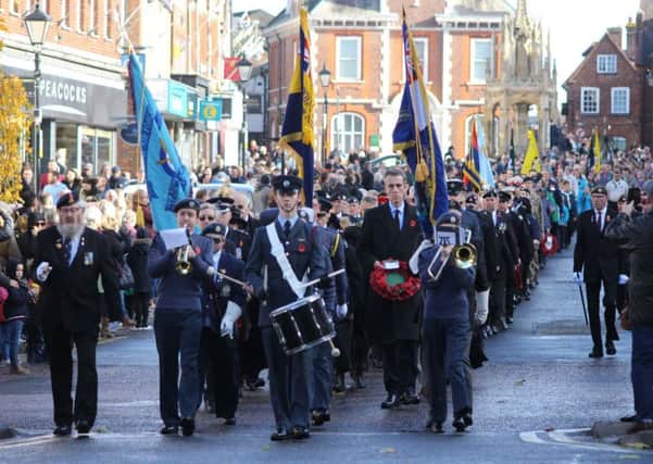 Remembrance Parade Leighton Buzzard. Photo: Mick King