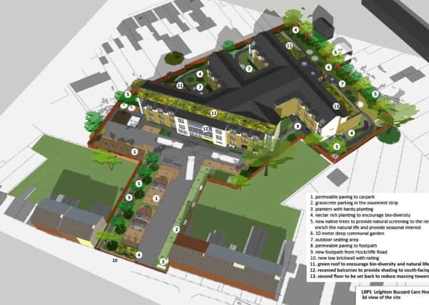 Proposed care home in Hockliffe Road