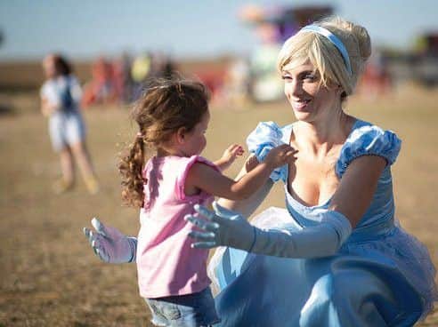 Princesses meet visitors to the first ever HopeFest in Linslade