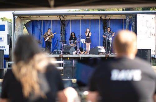 Live bands entertained crowds at this year's HopeFest in Linslade