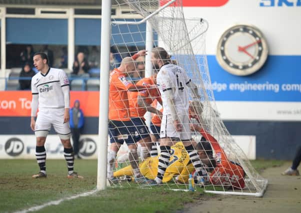 L14-187 LTFC v Hereford at Kenilworth road, Luton 7:0 win Mike Simmonds JR 8 15.2.14