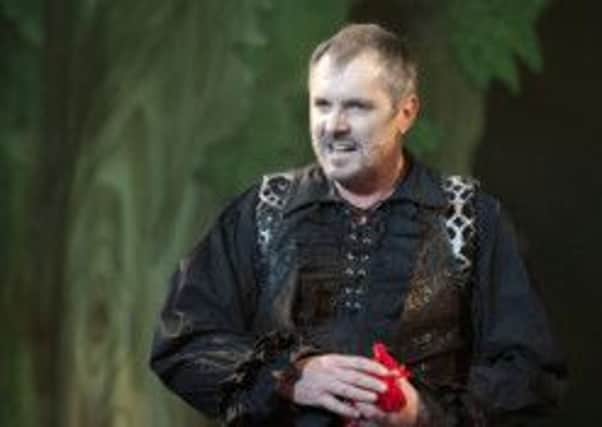Alan Fletcher as the Sheriff of Nottingham in Robin Hood and the Babes in the Wood