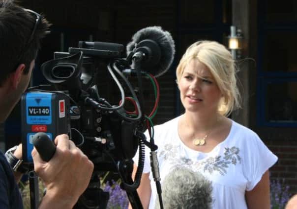 Holly Willoughby visits Keech Hospice Care as part of ITV's Text Santa appeal