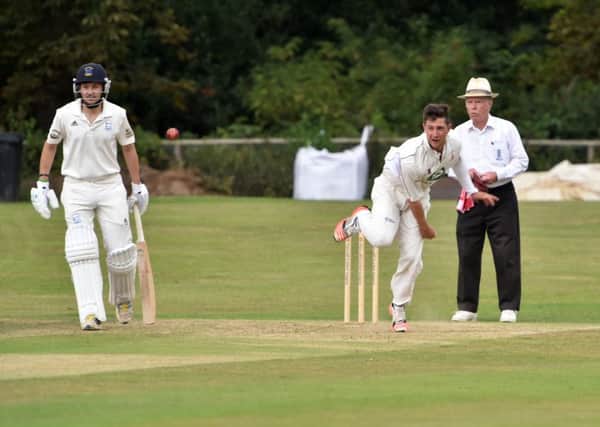 Great Brickhill's George Humphries against Oxford 2nds