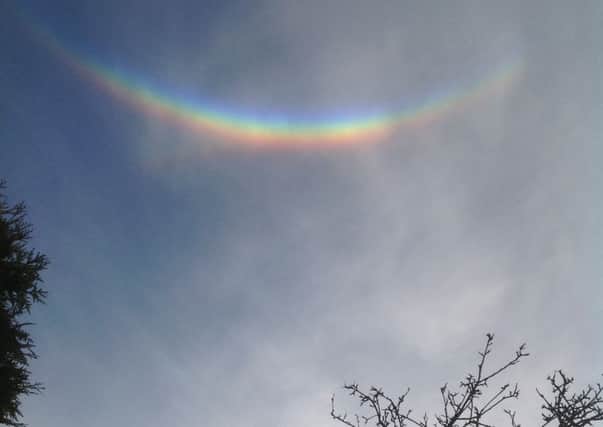 Upside down rainbow spotted in Edlesborough