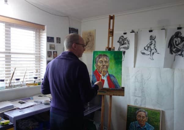 Martyn Gates in his studio