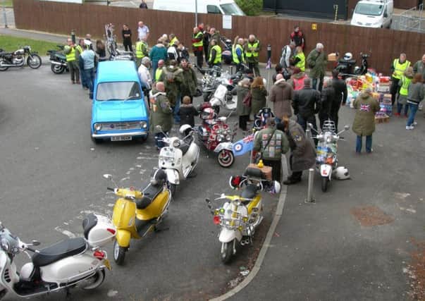 Last year's scooter charity ride from Ollie Vees to Stoke Mandeville Hospital to deliver eggs to children.