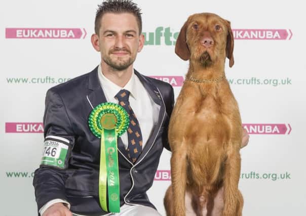 Gary and Foxy at Crufts. Picture by: onEdition