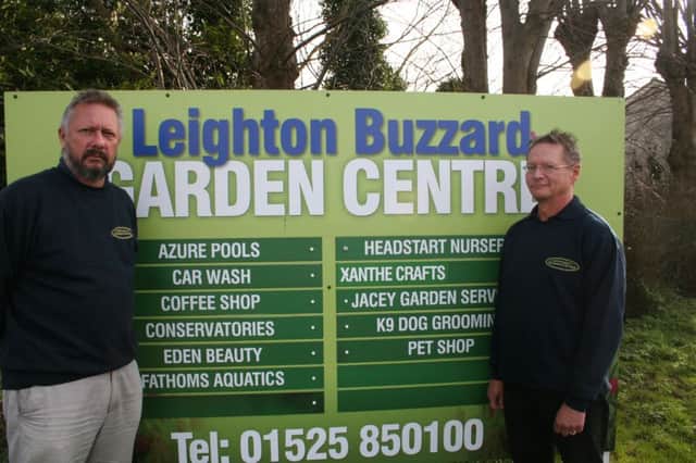 CALLING IT A DAY: Garden centre owners Stuart and Martin Hammond
