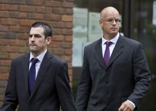 Christopher Thomas (left) and Christopher Pitts (right) have been sacked for gross misconduct