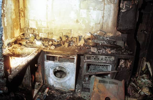 LIBRARY PHOTO: An example of the damage a fire caused by cooking can cause