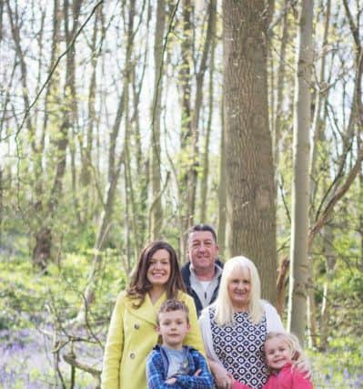 Michelle Penny and her family at Bluebell Woods