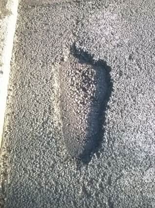 The metre-long 'monster' footprint