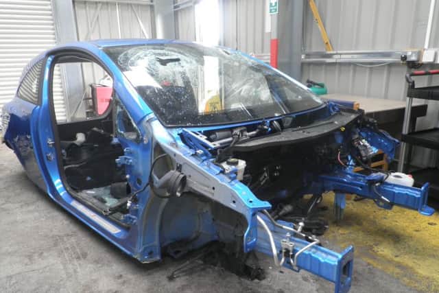 Example of the thefts of car parts from Vauxhall vehicles