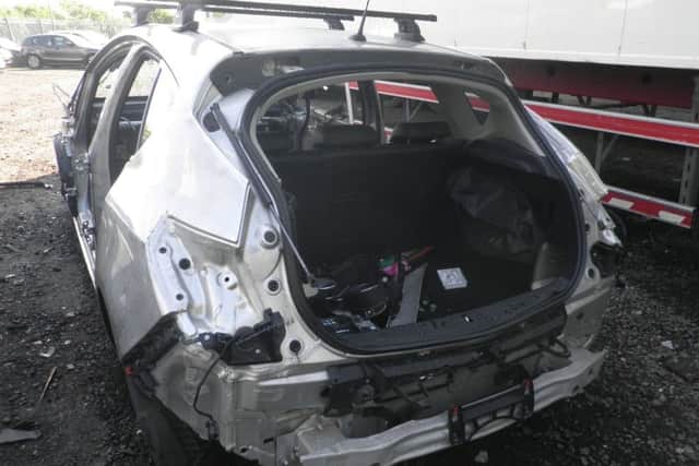 Example of the thefts of car parts from Vauxhall vehicles