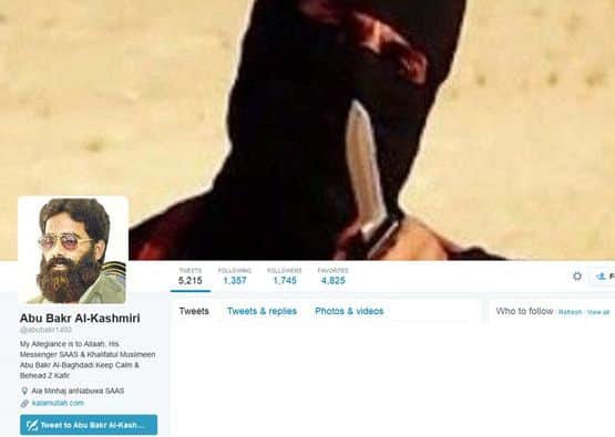 MBTC Would be jihadist Twitter profile