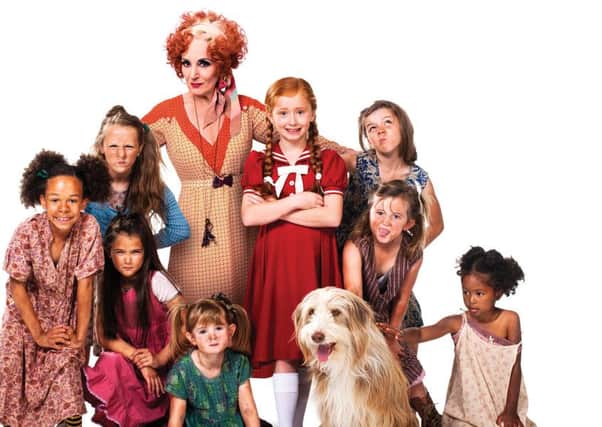 The cast of Annie