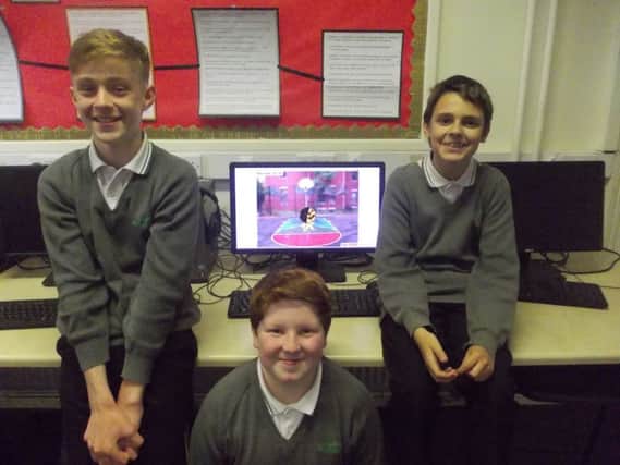 The Leighton Middle School team who came second in an annual competition organised by the Chartered Institute for IT