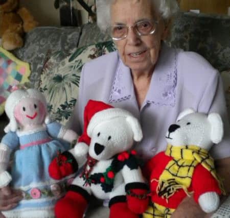 Olive pictured in 2011 with some of her creations