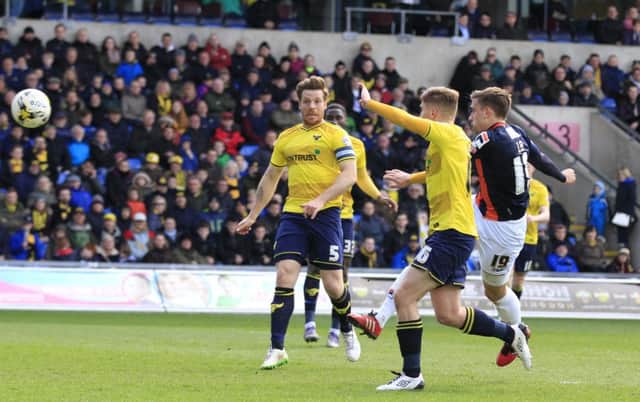 Luton's match with Oxford last April... Photo by Liam Smith.