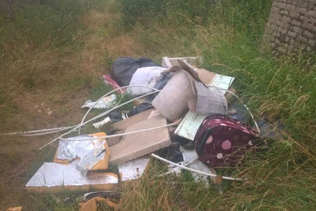 Flytipping near Leighton's temporarily closed Tidy Tip