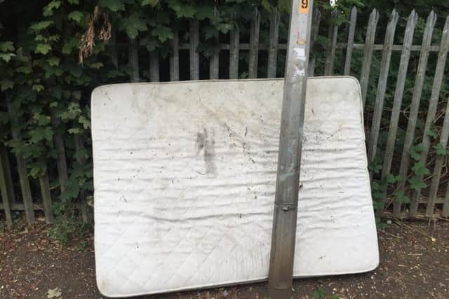 Flytipping near Leighton's temporarily closed Tidy Tip