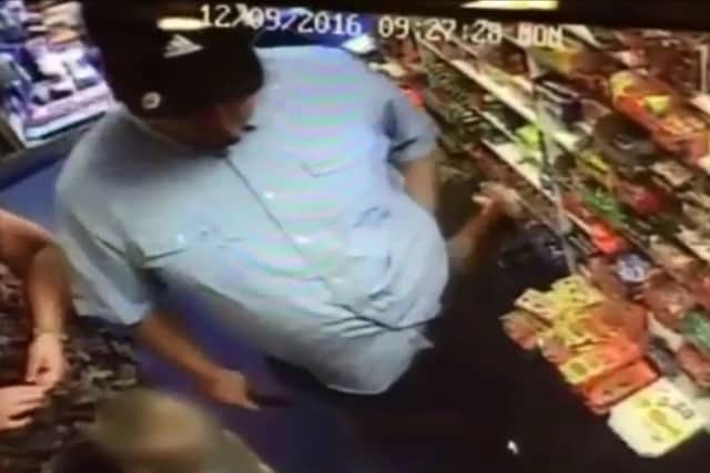 CCTV cameras captured the sweet theft