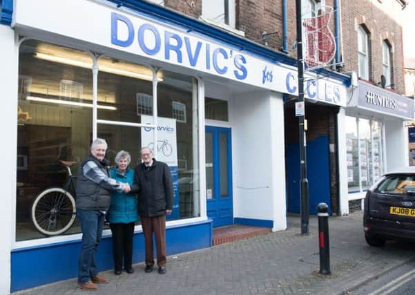 Vic and Dora Davis with Dorvic's new owner Ashley Lewis